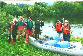 Alan and friends canoeing
