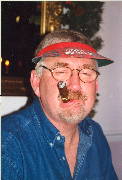 Alan enjoying a cigar