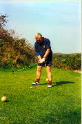 Alan golfing