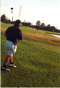 Alan golfing