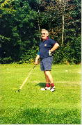 Alan golfing